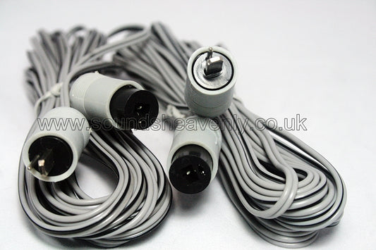 2 pin DIN Beovox CX speaker cables (Pair) - also for Beovox 2500 and "Rondstraler"