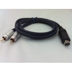 9 pin AV cable for BeoVision 11, 12 (New Generation), Avant, V1 and Beosystem 4 - RCA Phono input