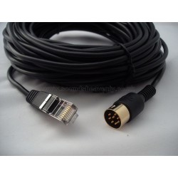 5 Meter PIIHUSW Long 8 PIN DIN Cable Male to Male MIDI Extension Cord for Bang and Olufsen B&O PowerLink mk 2 BeoLab 