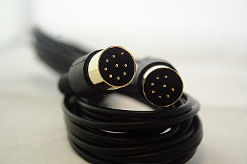 Powerlink mk 3 compatible (8 pin DIN) cable with 5 cores wired, low profile cable