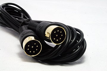 Powerlink mk 2 compatible - Black (8 pin DIN cable with fully wired 8 cores)