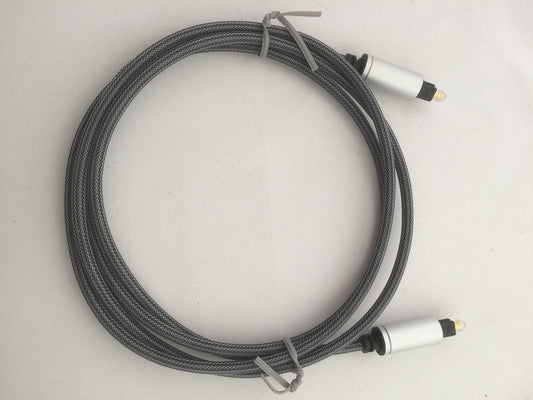Premium Braided Toslink optical cable with metal plugs