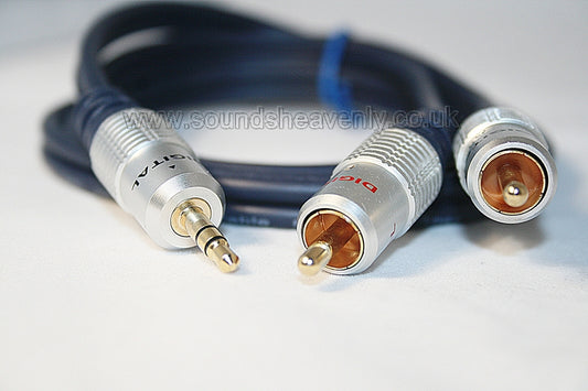 Minijack to Beolab Line In (using Phono/ RCA sockets) - one cable for Two speakers